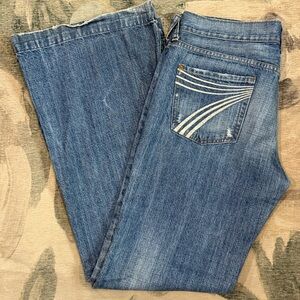 7 For All Mankind Blue Flare & Wide Leg Jeans
Style: U115143U-143U 
cut 705184